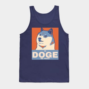 In Doge We Trust Political Poster Dog Tank Top